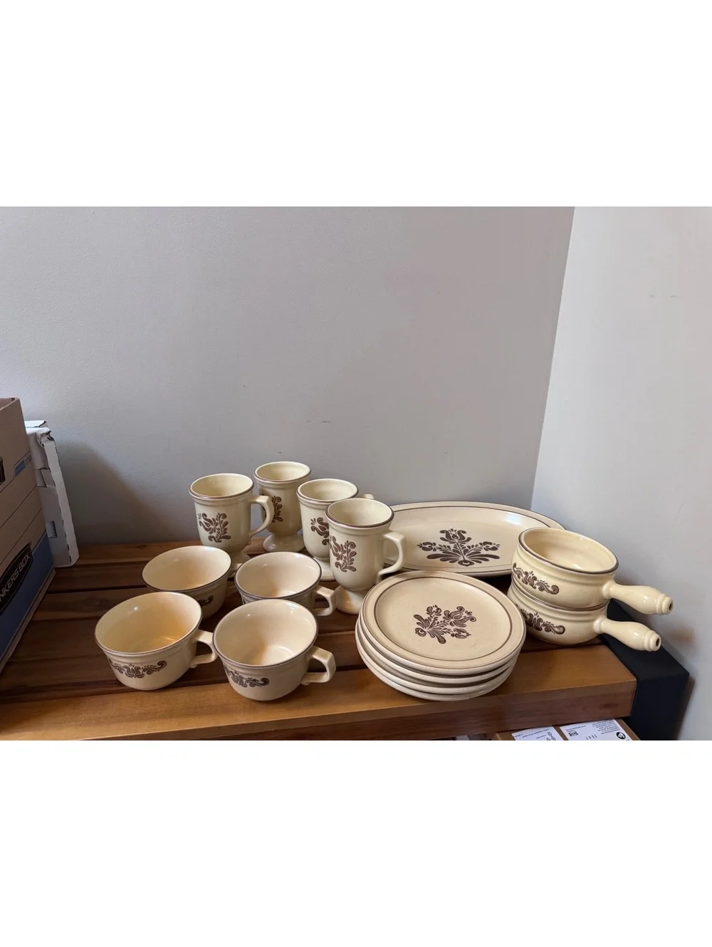 Vintage Pfaltzgraff Village 1970s Dinnerware – Large Lot – Retired Pattern